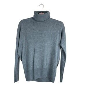 Allsaints Flik Jumper Merino Wool Roll Neck Size Small Women’s Gray‎ Classic